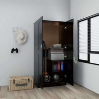 Wardrobe Black 82.5x51.5x180cm