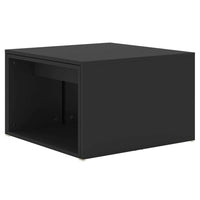 3 Piece Nesting Coffee Table Set Black 60x60x30cm - JVEES