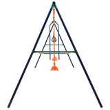 Swing Set with Gymnastic Rings and 4 Seats - Steel