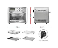 20L Air Fryer Convection Oven - Silver - JVEES