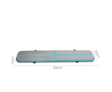 3 x 0.5M Inflatable Air Track Mat Gymnastic Tumbling - Mint & Grey - JVEES