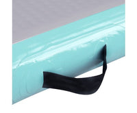 3 x 0.5M Inflatable Air Track Mat Gymnastic Tumbling - Mint & Grey - JVEES