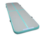 3 x 1M Inflatable Air Track Mat Gymnastic Tumbling - Mint & Grey - JVEES