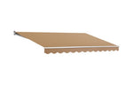 4M x 3M Outdoor Folding Arm Awning - Beige - JVEES