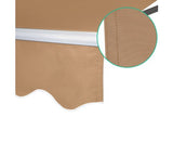 4M x 3M Outdoor Folding Arm Awning - Beige - JVEES