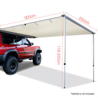 2.5X3M Car Awning  - Beige - JVEES