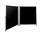 1.8X6M Retractable Side Awning  Shade Screen Panel - Black - JVEES