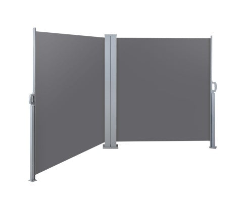 1.8X6M Retractable Side Awning Garden Patio Shade Screen Panel - Grey - JVEES