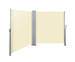 2X6M Retractable Side Awning Garden Patio Shade Screen Panel Beige - JVEES