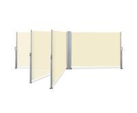 2X6M Retractable Side Awning Garden Patio Shade Screen Panel Beige - JVEES