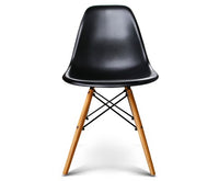 Set of 4 Retro Beech Wood Dining Chair - Black - JVEES