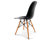 Set of 4 Retro Beech Wood Dining Chair - Black - JVEES