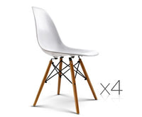 Set of 4 Replica Eames Eiffel Dining Chairs White - JVEES