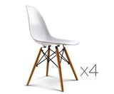 Set of 4 Replica Eames Eiffel Dining Chairs White - JVEES