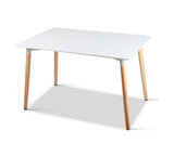 6 Seat Dining Table - White - JVEES