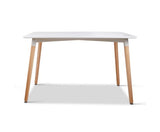 6 Seat Dining Table - White - JVEES