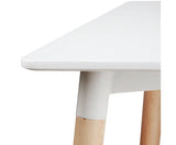 6 Seat Dining Table - White - JVEES