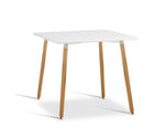 Replica Eames DSW Cafe Retro Dining Wooden Table White - JVEES