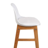 Set of 2 High Seat Back Barstools White - JVEES