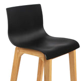 Set of 2 High Seat Back Barstools Black - JVEES