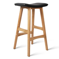 Set of 2 High Seat Barstools Black - JVEES