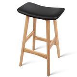 Set of 2 High Seat Barstools Black - JVEES