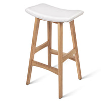 Set of 2 High Seat Barstools White - JVEES