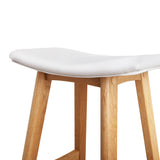 Set of 2 High Seat Barstools White - JVEES