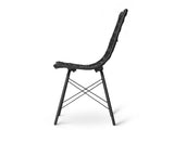 Set of 4 Rattan Dining Chair Black - JVEES