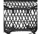 Set of 4 Rattan Dining Chair Black - JVEES