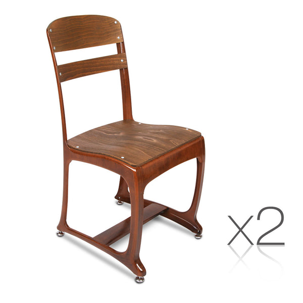 Set of 2 Replica Eton Dining Chairs - Copper