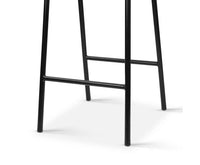 Set of 2 Industrial Bar Stools with Wooden Seat - JVEES