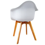 Set of 2 Replica Eames Armchairs White - JVEES