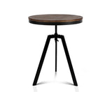 Industrial Dining Table Dark Brown and Black - JVEES