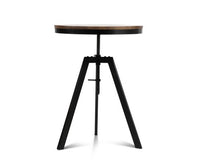 Industrial Dining Table Dark Brown and Black - JVEES