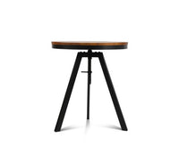 Industrial Dining Table Dark Brown and Black - JVEES