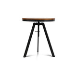 Industrial Dining Table Dark Brown and Black - JVEES