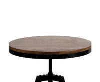 Industrial Dining Table Dark Brown and Black - JVEES