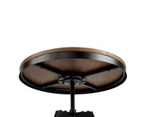 Industrial Dining Table Dark Brown and Black - JVEES