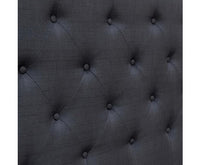 King Size Gas Lift Bed Frame - Charcoal - Winged Headboard - JVEES