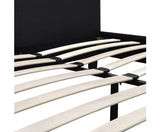 Queen Size Fabric Bed Frame - Charcoal - JVEES