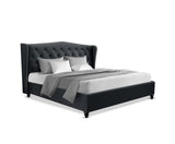 King Size Wingback Bed Frame Base - JVEES