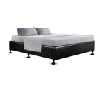 Leather Queen Size Bed Base - Black - JVEES