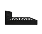 King Gas Lift Bed Frame - Charcoal (Smooth Base) - JVEES