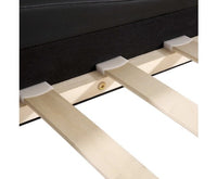 PU Leather Bed Frame King Black - JVEES