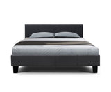 Queen Size Fabric Bed Frame - Charcoal - JVEES