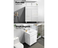 600mm Bathroom Vanity Cabinet Unit Wash Basin Sink Storage Freestanding - JVEES