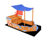 Boat-shaped Sand Pit With Canopy - JVEES