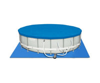 Round Frame Power Steel Above Ground Swimming Pool - 5.49m x 1.32m - JVEES