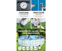 Sand Filter Above Ground Swimming Pool 3000GPH Pools Cleaning Pump - JVEES